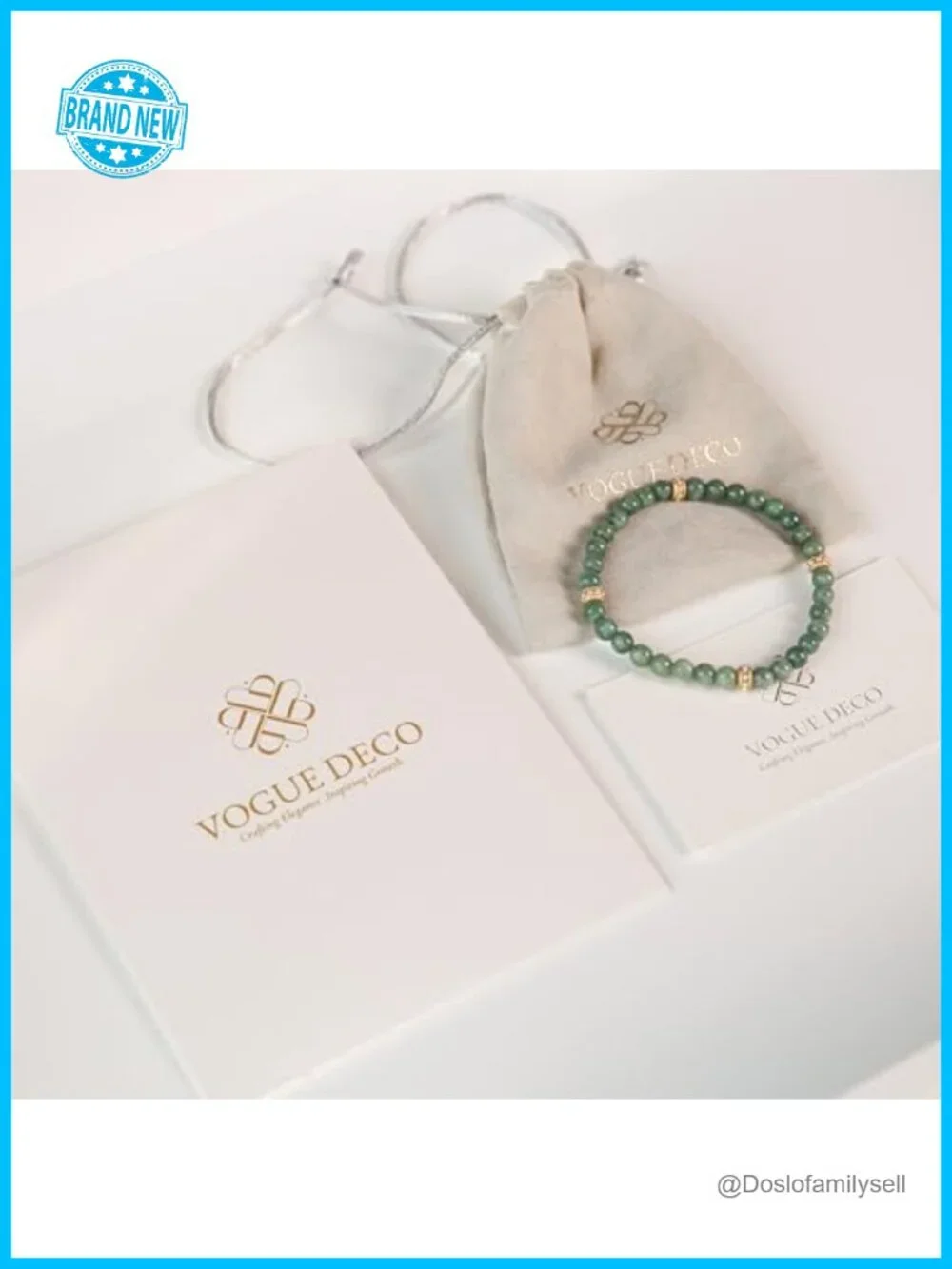 6mm Green Jade Bangle Bracelet with 18K Gold-Plated Accents, Stretch Fit